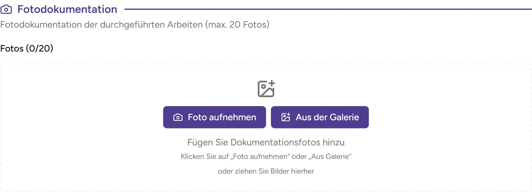 Fotodokumentation - desktop