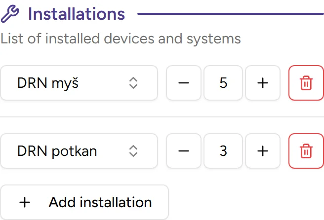 Installation tracking - mobile