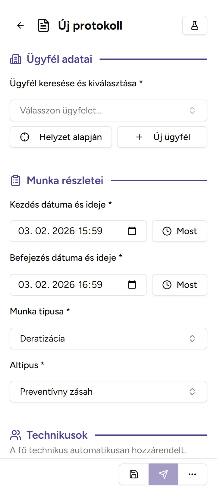 A jegyzőkönyv kész, mielőtt elhagyná az ügyfelet - mobile