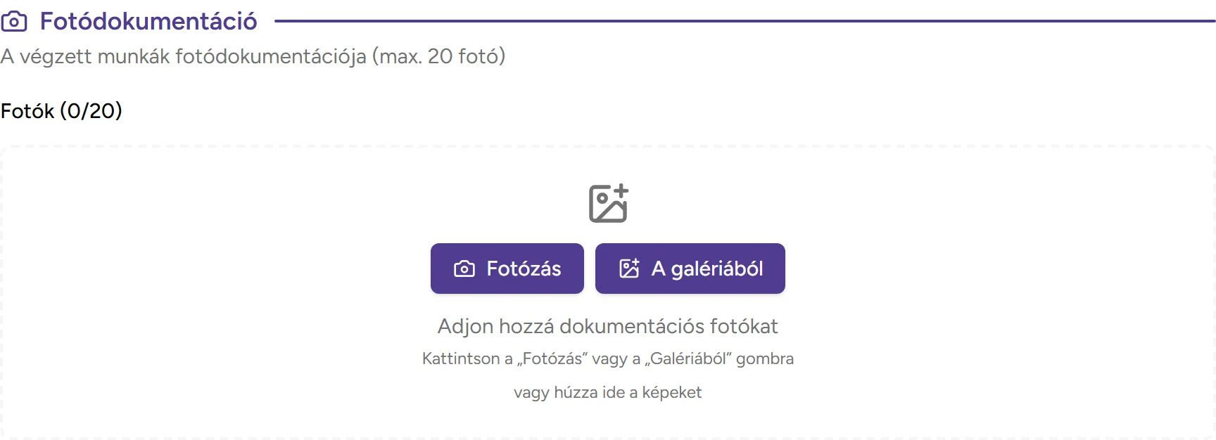 Fotódokumentáció - desktop