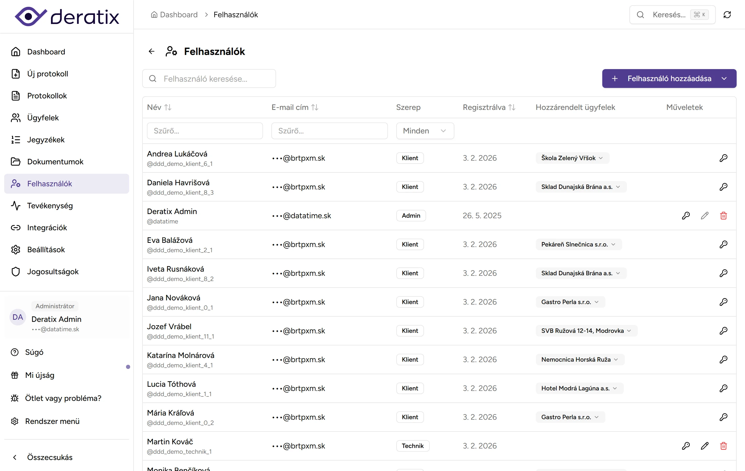 Csapatkezelés - desktop