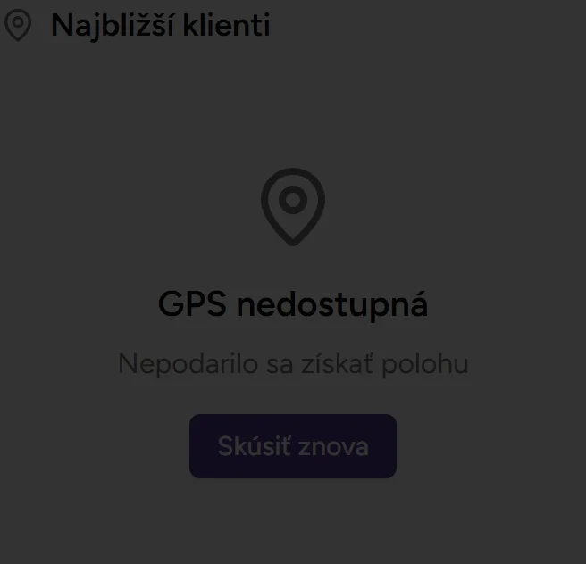 Najbližší klienti - Mobile