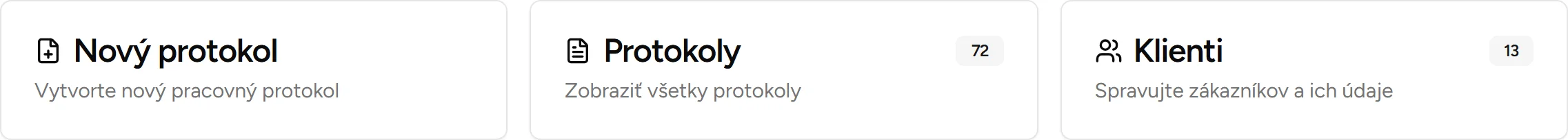 Rýchle akcie - Desktop