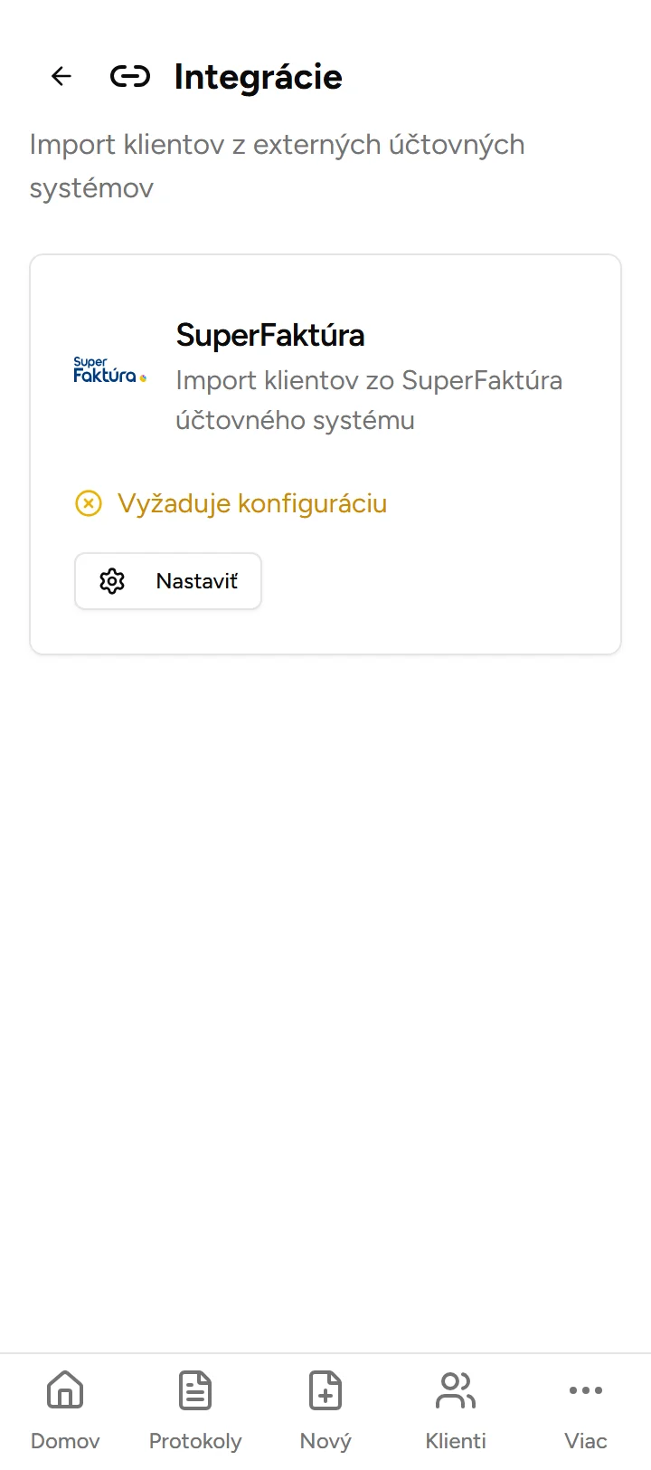 Integrácie - Mobile