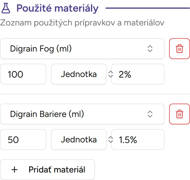 Sekcia materiálov Sekcia materiálov - Mobile