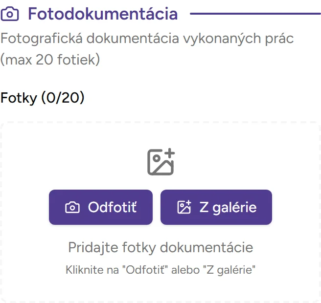 Sekcia fotodokumentácie Sekcia fotodokumentácie - Mobile